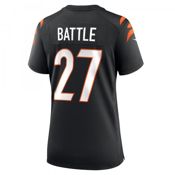 Women's Cincinnati Bengals Jordan Battle Nike  Black Team Game Jersey