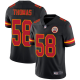 Men's Nike Kansas City Chiefs #58 Derrick Thomas Black Stitched NFL Limited Rush Jersey