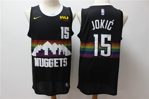 Men's Nike Denver Nuggets #15 Nikola Jokic City Edition 2019-2020 Swingman Jersey