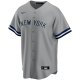 Men's New York Yankees DJ LeMahieu Nike Gray Road Replica Player Jersey