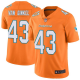 Men's Nike Miami Dolphins #43 Andrew Van Ginkel Orange Limited Color Rush Jersey