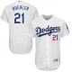 Youth Majestic Los Angeles Dodgers #21 Walker Buehler White Flex Base Home Collection MLB Jersey