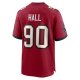 Men's Tampa Bay Buccaneers Logan Hall Nike Red Game Player Jersey