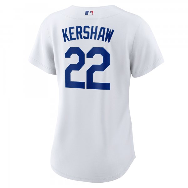 Women's Los Angeles Dodgers Clayton Kershaw Nike White Home Replica Player Jersey