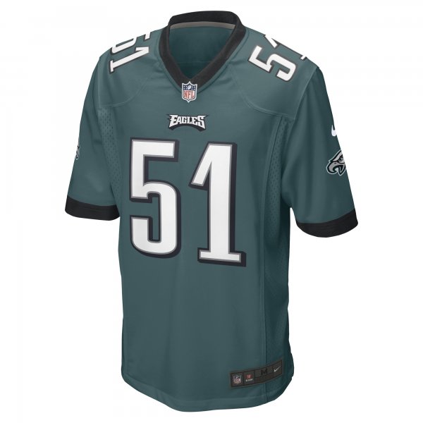 Men's Philadelphia Eagles Cam Jurgens Nike Midnight Green Game Player Jersey