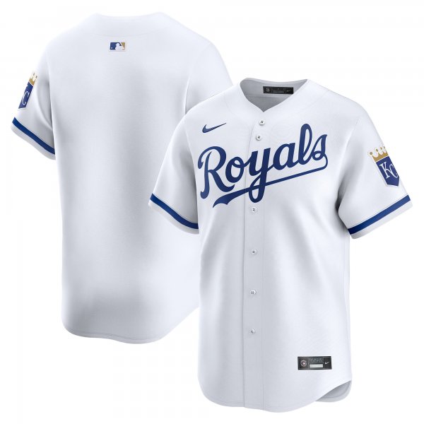 Men's Kansas City Royals Nike White Home Limited Jersey