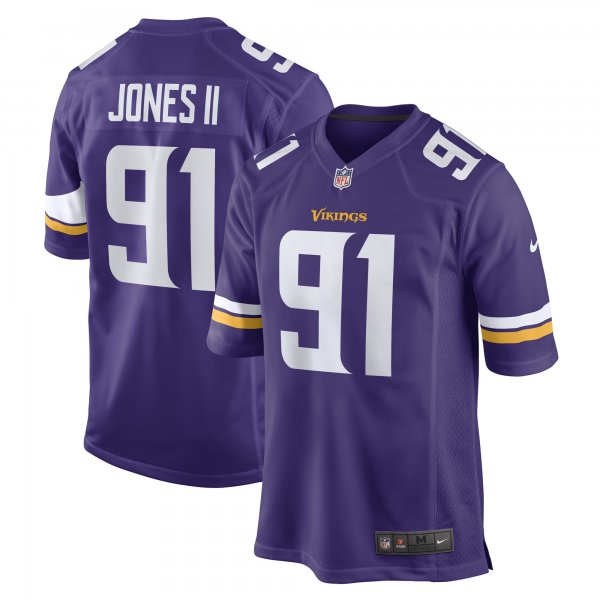 Men's Minnesota Vikings Patrick Jones II Nike Purple Team Game Player Jersey