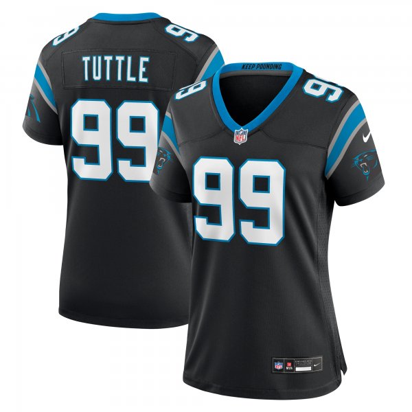 Women's Carolina Panthers Shy Tuttle Nike Black Game Player Jersey