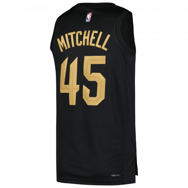 Men's Cleveland Cavaliers Donovan Mitchell Jordan Brand Black Swingman Player Jersey - Statement Edition