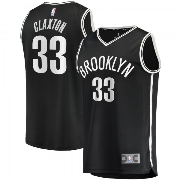 Men's Brooklyn Nets Nicolas Claxton Fanatics Black Fast Break Replica Jersey - Icon Edition