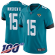 Jacksonville Jaguars #15 Gardner Minshew II Teal Green Alternate Men's Stitched NFL 100th Season Vapor Limited Jersey