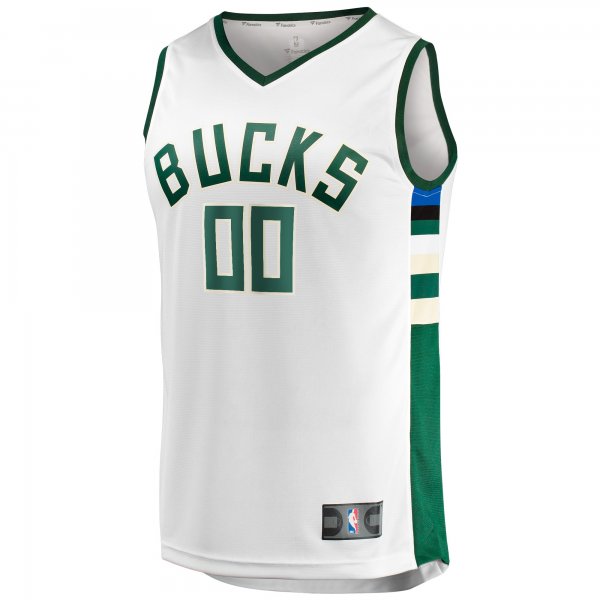 Unisex Milwaukee Bucks  Fanatics White Fast Break Custom Jersey - Association Edition