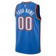 Unisex Oklahoma City Thunder Nike Blue Swingman Custom Jersey - Icon Edition