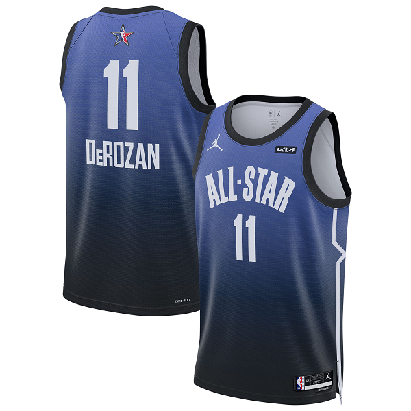 Men's #11 DeMar DeRozan Jordan Brand Blue 2023 NBA All-Star Game Swingman Jersey