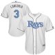 Tampa Bay Rays #3 Evan Longoria White Majestic Fashion 2016 Father's Day Cool Base Jersey