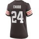 Women's Cleveland Browns Nick Chubb Nike Brown Game Jersey