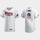 Men's Tampa Bay Rays #8 Brandon Lowe White 2020 Stars & Stripes 4th of July Flex Base MLB Flex Base MLB Jersey