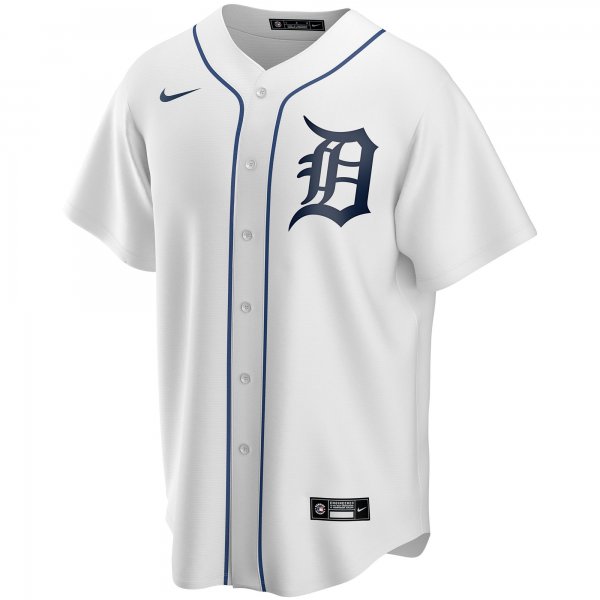 Men's Detroit Tigers Nike White Home Replica Custom Jersey