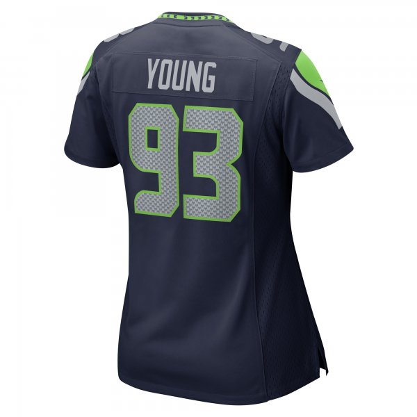 Women's Seattle Seahawks Cameron Young Nike College Navy  Game Jersey