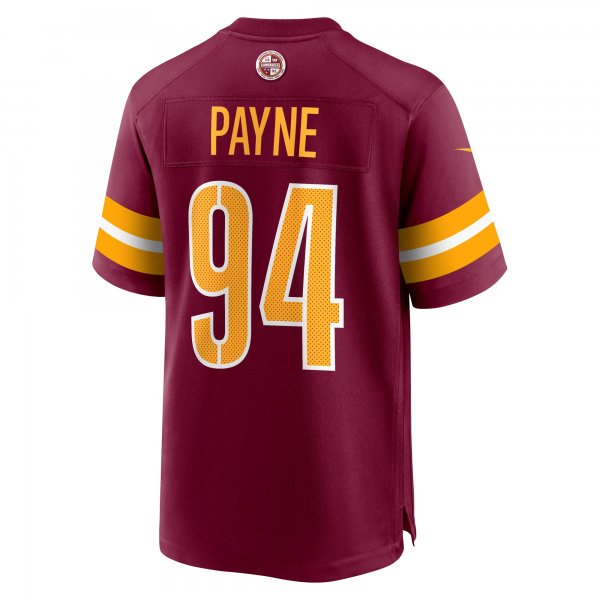 Men's Washington Commanders Daron Payne Nike Burgundy Player Game Jersey