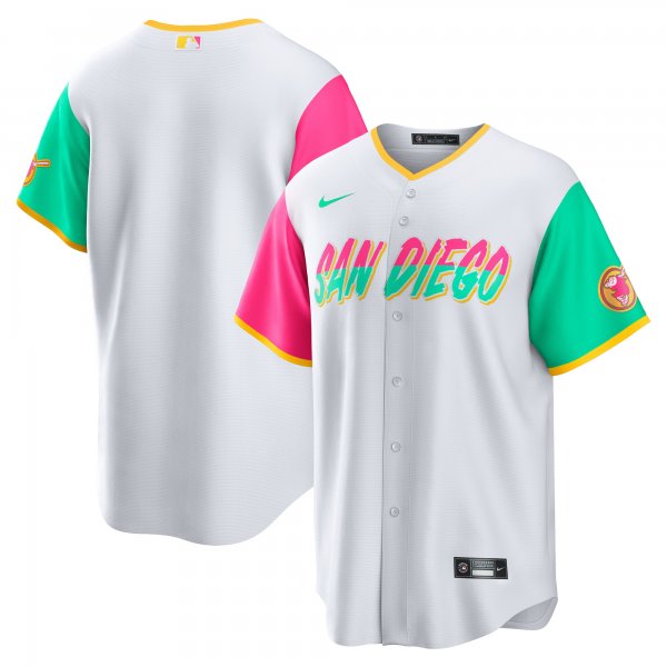 Men's San Diego Padres Nike White City Connect Replica Team Jersey