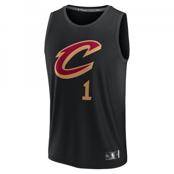 Youth Cleveland Cavaliers Max Strus Fanatics Black Fast Break Replica Player Jersey - Statement Edition