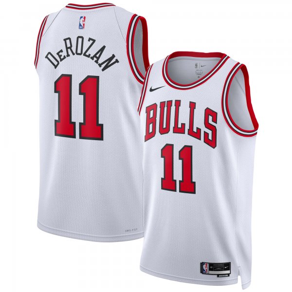 Unisex Chicago Bulls DeMar DeRozan Nike White Swingman Jersey - Association Edition