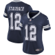 Nike Dallas Cowboys #12 Roger Staubach Navy Blue Team Color Women's Stitched NFL Vapor Untouchable Limited Jersey