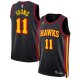 Unisex Atlanta Hawks Trae Young Jordan Brand Black Swingman Jersey - Statement Edition