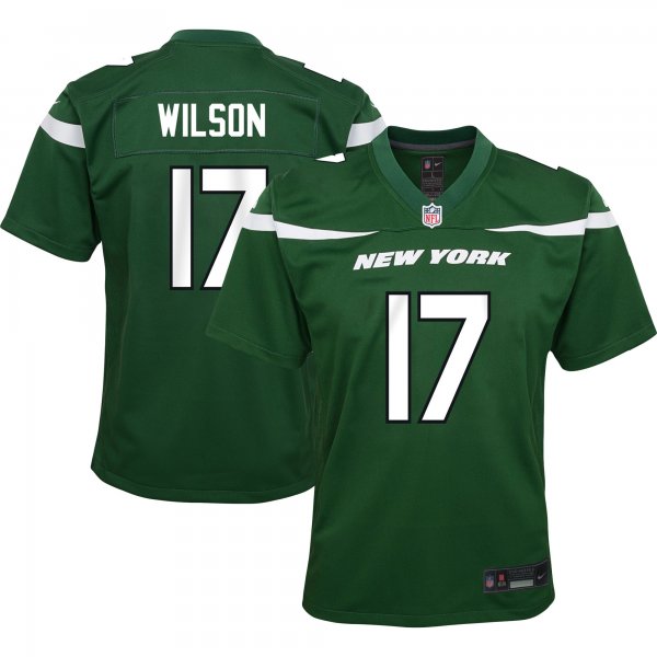 Youth New York Jets Garrett Wilson Nike Green Game Jersey