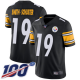 Pittsburgh Steelers #19 JuJu Smith-Schuster Black Team Color Men's Stitched NFL 100th Season Vapor Limited Jersey