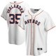 Men's Nike Houston Astros #35 Justin Verlander White Home 2020 MLB Jersey