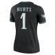 Women's Philadelphia Eagles Jalen Hurts Nike Black Legend Jersey