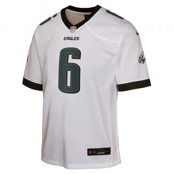 Youth Philadelphia Eagles DeVonta Smith Nike White Game Jersey