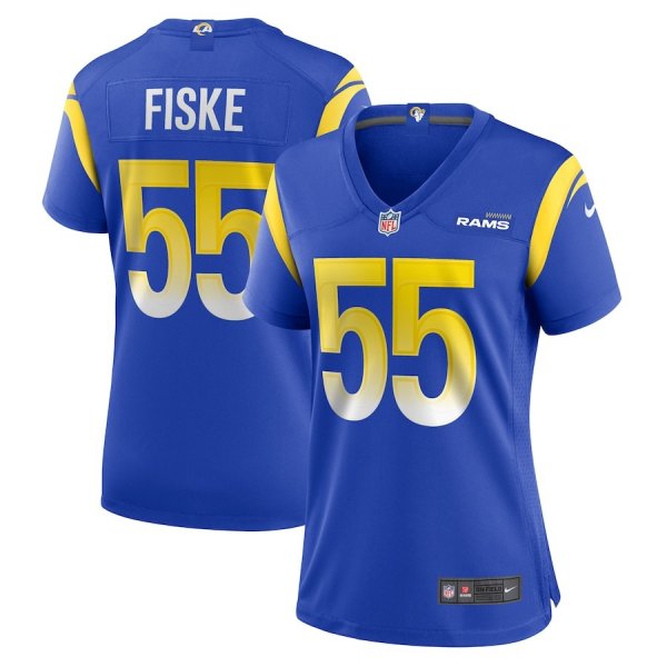 Women's Los Angeles Rams #55 Braden Fiske Nike Royal Game Jersey