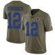 Nike Dallas Cowboys #12 Roger Staubach Olive Men's Stitched NFL Limited 2017 Salute To Service Jersey