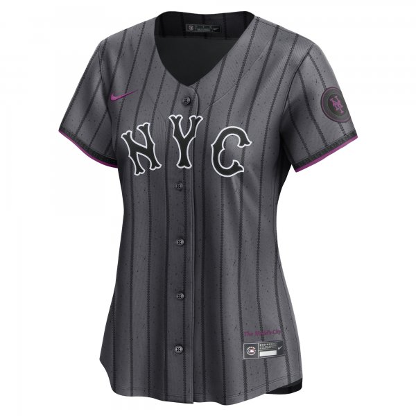 Women's New York Mets Pete Alonso Nike Graphite 2024 City Connect Limited Player Jersey