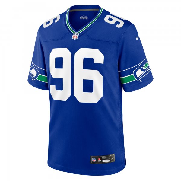 Men's Seattle Seahawks Cortez Kennedy Nike Royal Throwback Retired Player Game Jersey