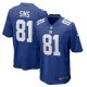 Men's New York Giants Cam Sims Nike  Royal Team Game Jersey