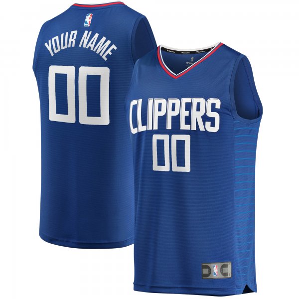 Youth LA Clippers Fanatics Royal Fast Break Custom Replica Jersey - Icon Edition