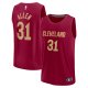 Men's Cleveland Cavaliers Jarrett Allen Fanatics Wine Fast Break Replica Jersey - Icon Edition