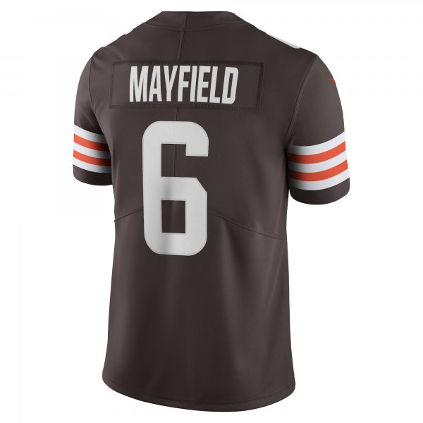 Men's Cleveland Browns Baker Mayfield Nike Brown Vapor Limited Player Jersey