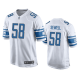 Men's Detroit Lions #58 Penei Sewell White 2021 NFL Draft Game Jersey