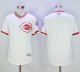 Cincinnati Reds Blank White Flexbase Collection Cooperstown Stitched MLB Jersey