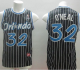 Men's Nike Orlando Magic #32 Shaquille O'Neal Black Throwback Stitched NBA Jersey