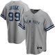 Men's Nike New York Yankees #99 Aaron Judge Gray Road 2020 Player Name MLB Jersey