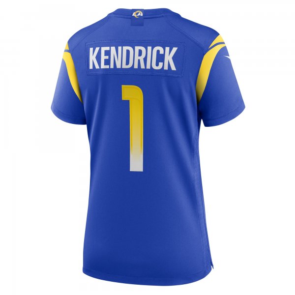 Women's Los Angeles Rams Derion Kendrick Nike Royal Home Game Jersey