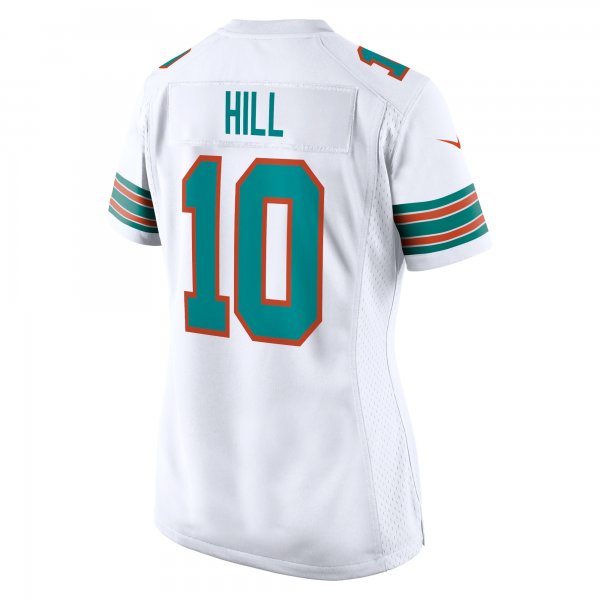 Women's Miami Dolphins Tyreek Hill Nike White Alternate Game Jersey