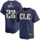 Men's Cleveland Guardians #28 Tanner Bibee 2024 Navy City Connect Limited MLB Jersey