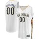 Youth New Orleans Pelicans  Fanatics White Fast Break Replica Custom Jersey - Association Edition